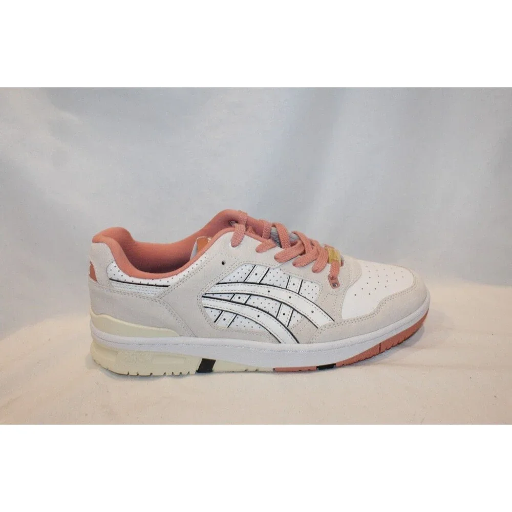 ASICS EX89 Men's Athletic Leather Sneakers Cream White Classic Sneakers NEW 10